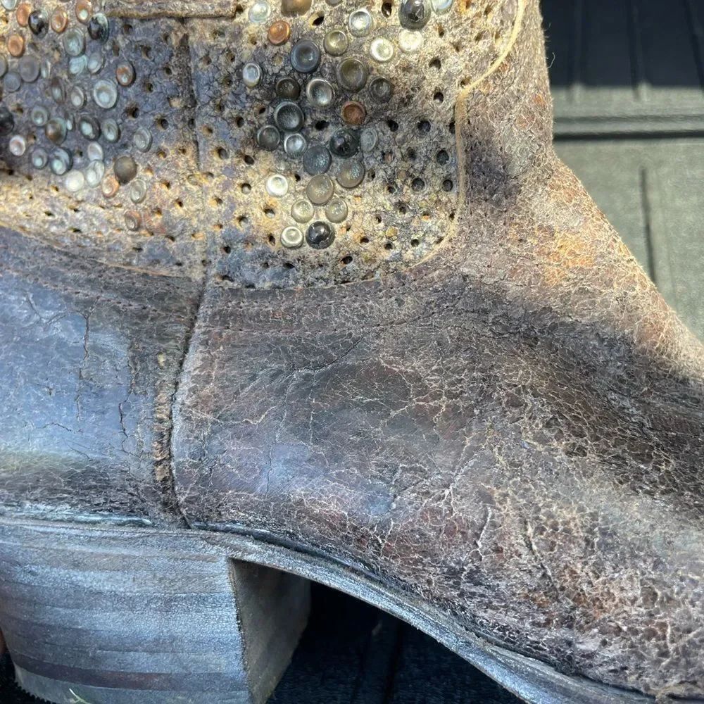Sentra Distressed Booties - Picture 6 of 9